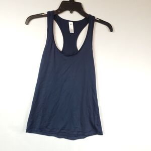 Yogalicious Navy Blue Racerback Womens Athletic Tank Top Sz Small